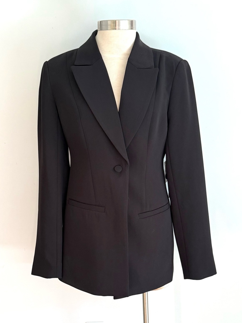 Good American Revolve Black Blazer Jacket